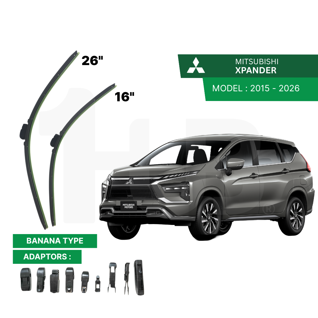 SCHAEFFLER ULTRA PREMIUM WIPER BLADE FOR MITSUBISHI XPANDER 2015 - 2026 MODEL U-HOOK / MULTI-ADAPTOR BANANA TYPE