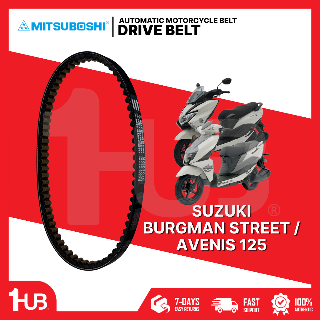 MITSUBOSHI MOTORCYCLE BELT SUZUKI BURGMAN STREET / AVENIS 125 27601-08K10-000 DB-KMVSB2029/01 ( 1 PC )