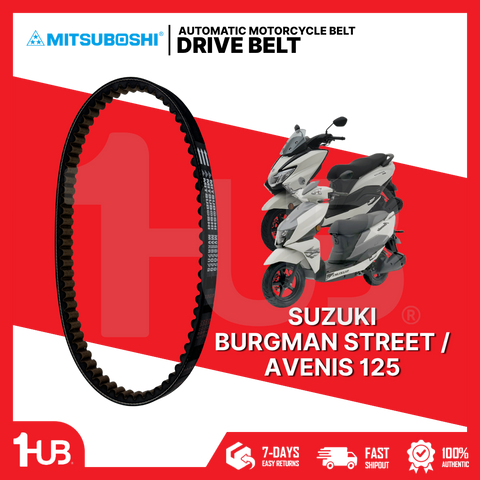 MITSUBOSHI MOTORCYCLE BELT SUZUKI BURGMAN STREET / AVENIS 125 27601-08K10-000 DB-KMVSB2029/01 ( 1 PC )