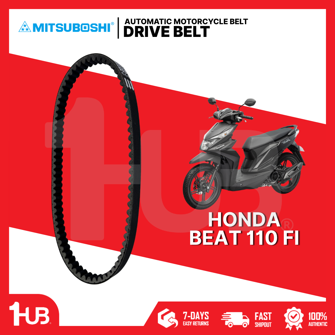 MITSUBOSHI MOTORCYCLE BELT HONDA BEAT 110 FI 23100-K44-V01 DB-H-MVSB0010/01 ( 1 PC )