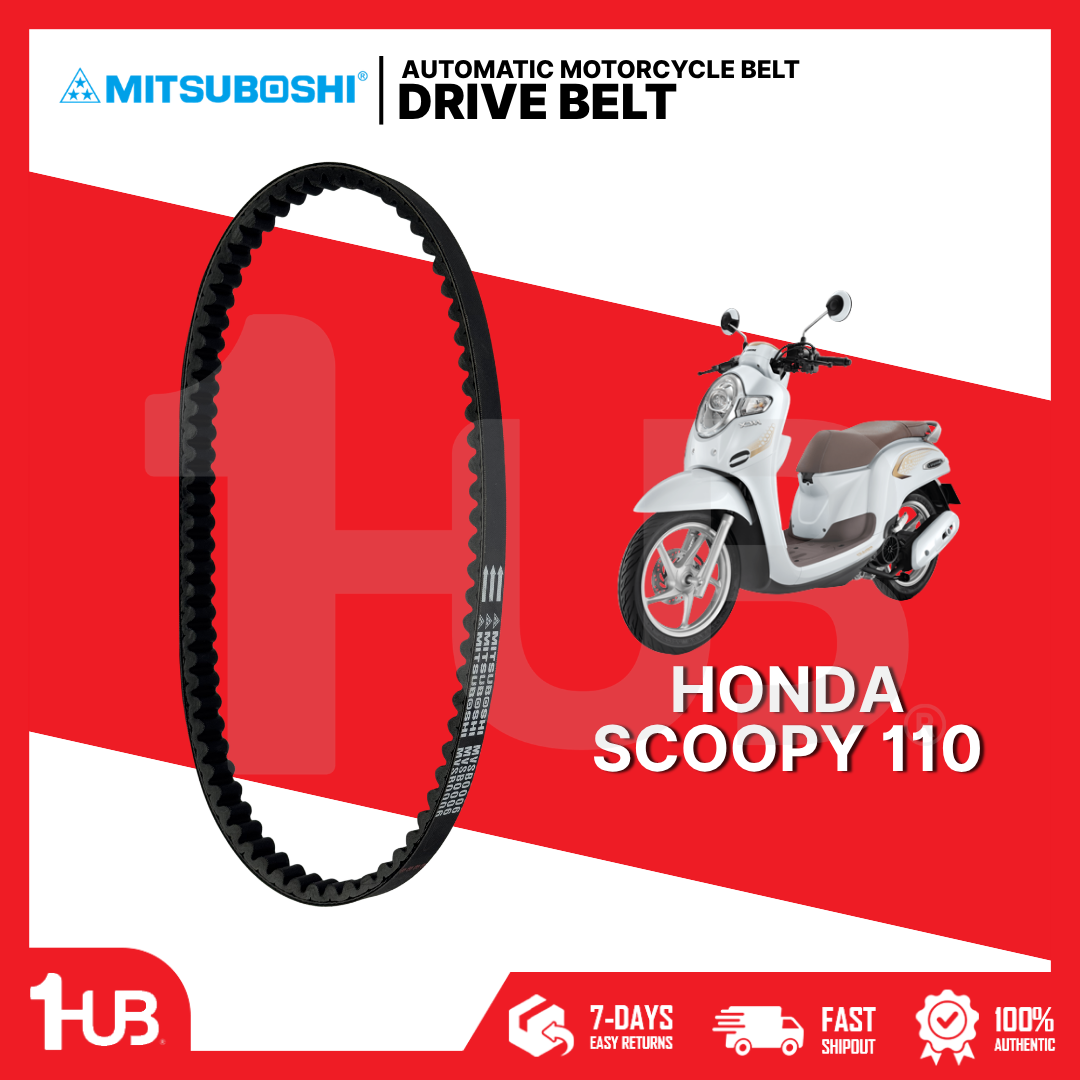 MITSUBOSHI MOTORCYCLE BELT HONDA SCOOPY 110 23100-KVY-9010-M1 DB-H-MVSB0006/01 ( 1 PC )