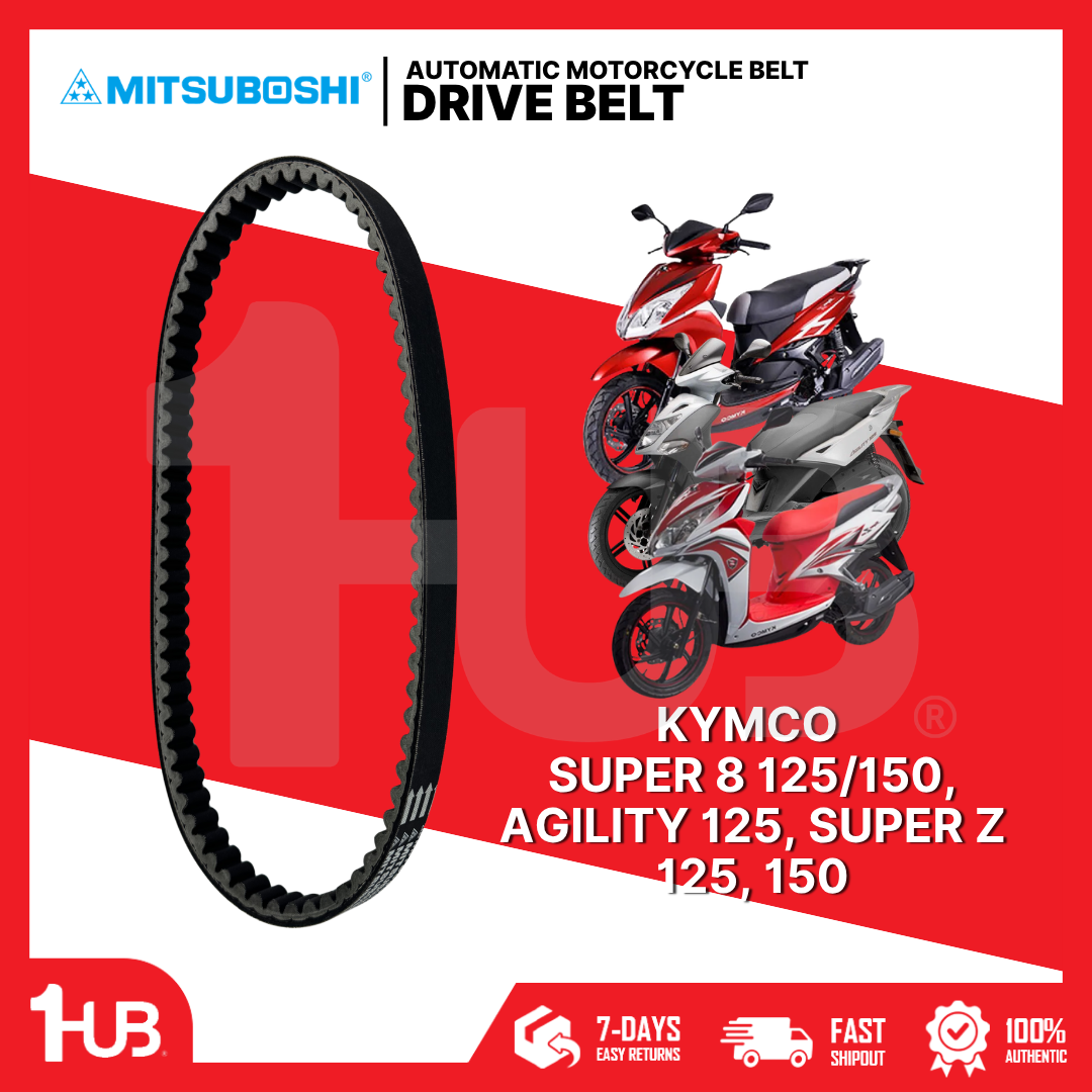 MITSUBOSHI MOTORCYCLE BELT KYMCO SUPER 8 125/150, AGILITY 125, SUPER Z 125, 150 23100-KEC4-900 DB-SMVSB4013A/01 ( 1 PC )