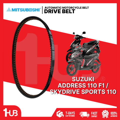MITSUBOSHI MOTORCYCLE BELT SUZUKI ADDRESS 110 FI, SKYDRIVE SPORTS 110 27601-09J50-000 DB-SMVSB2027/01 ( 1 PC )