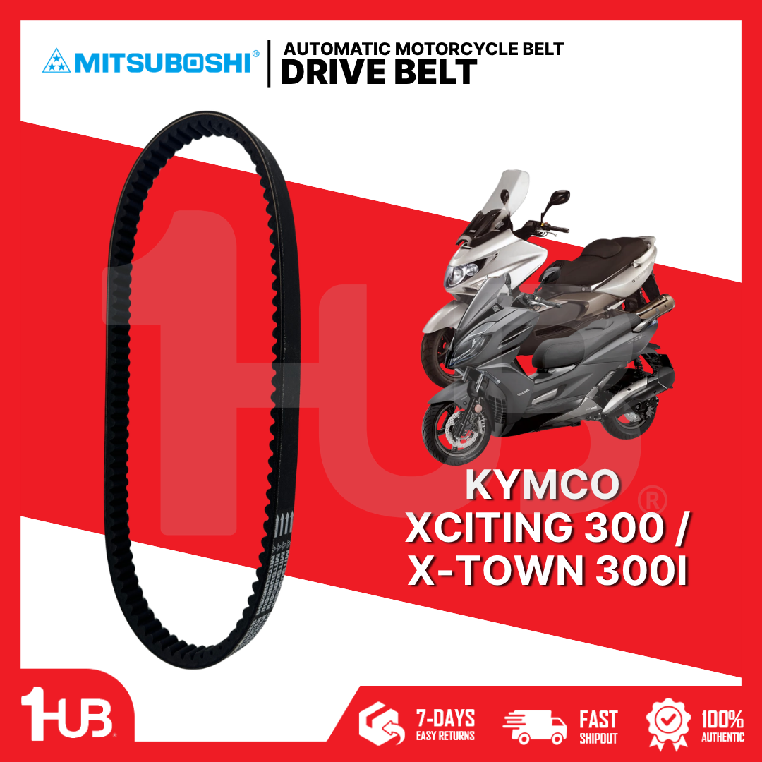 MITSUBOSHI MOTORCYCLE BELT KYMCO XCITING 300 X-TOWN 300I 23100-LFG2-E000 DB-KMVSB4038-01 ( 1 PC )