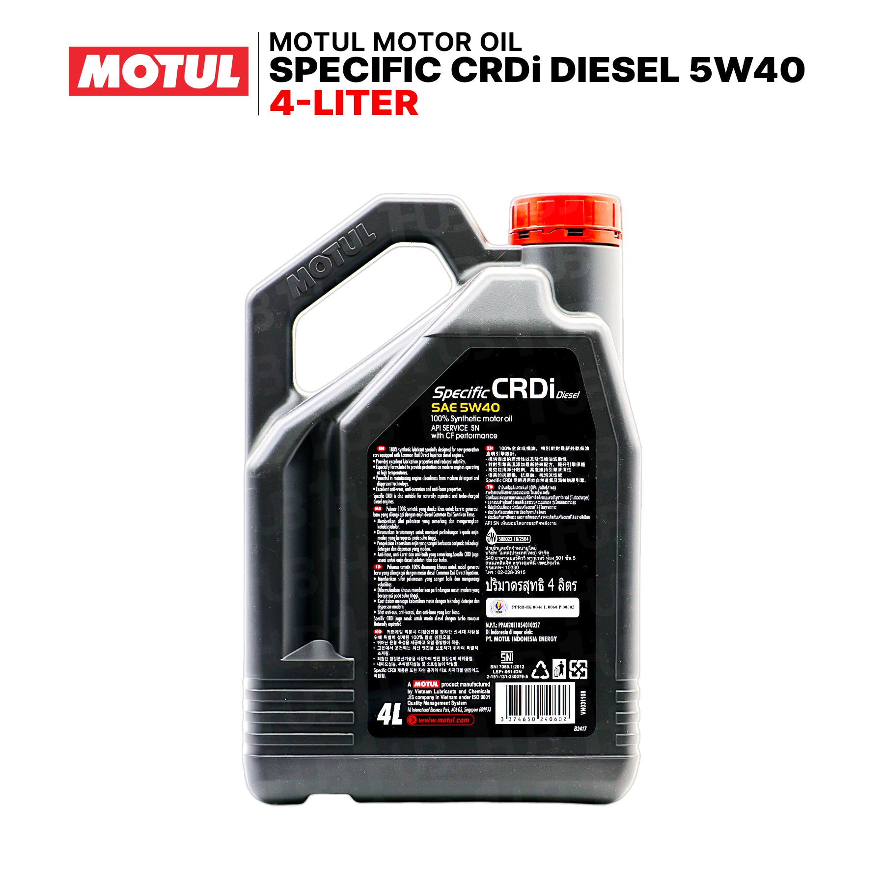 Motul Specific CRDi Diesel 5W40 4L 103208