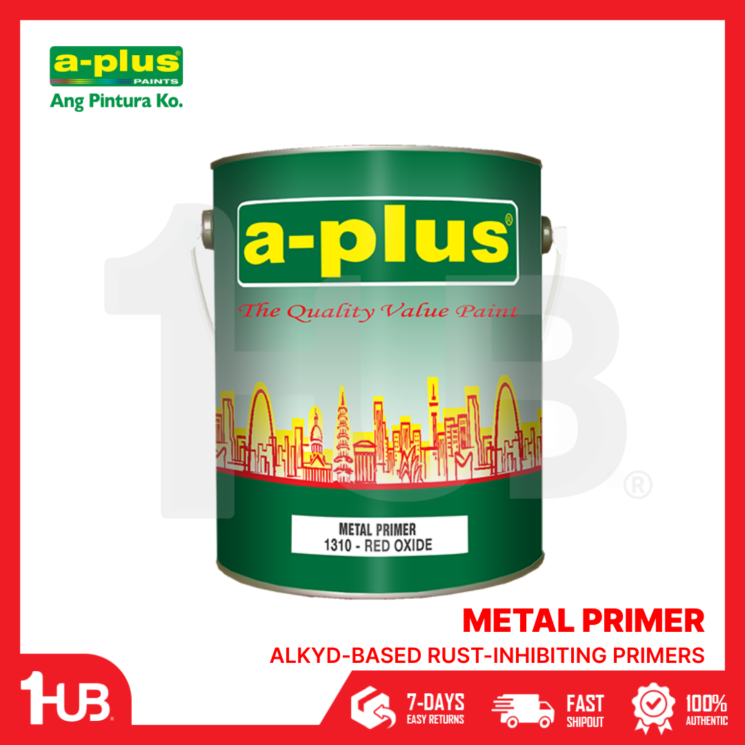 A-Plus® Metal Primer (4L) | Anti-Corrosive Base Coat for Steel & Metal Surfaces