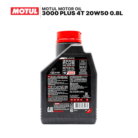 Motul 3000 Plus 4T 20W50 0.8L 108688