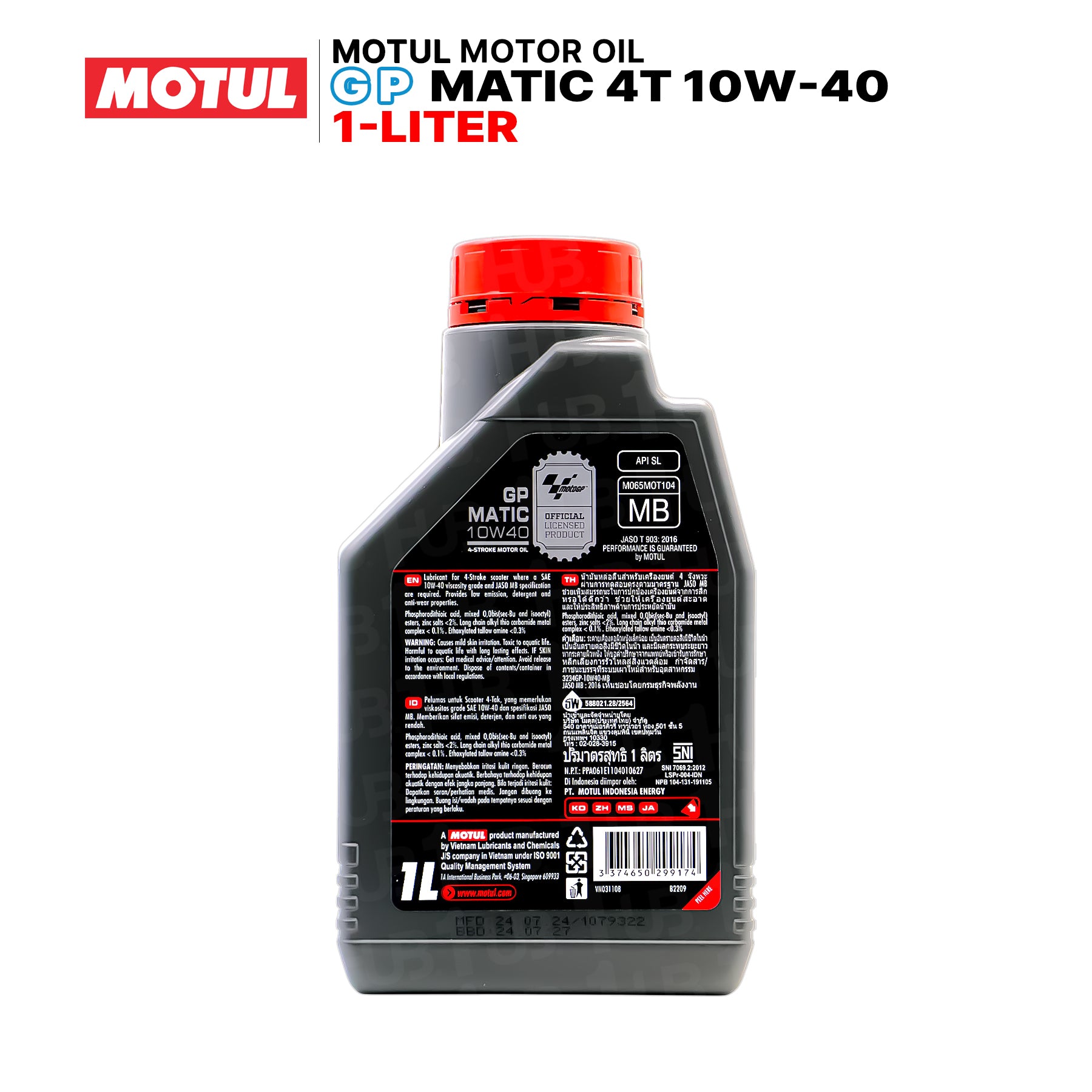 Motul GP Matic 4T 10W40 1L 109925