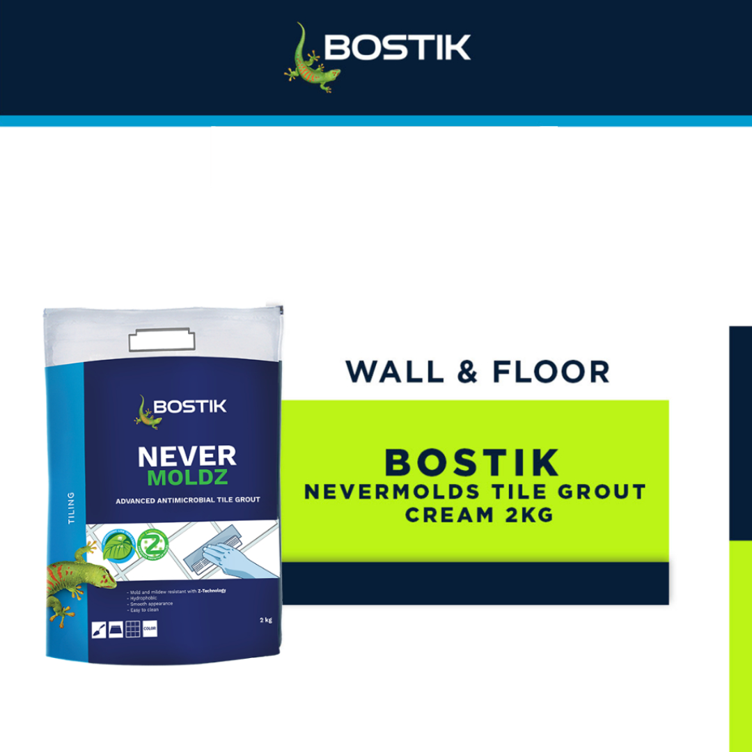 BOSTIK NEVER MOLDZ - TILE GROUT ( 2 KG )