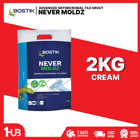 BOSTIK NEVER MOLDZ - TILE GROUT ( 2 KG )