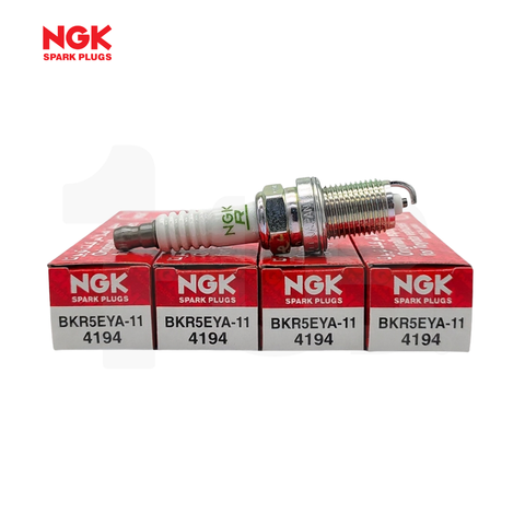 NGK SPARK PLUG 90919-01164 TOYOTA COROLLA 1600 (4A-FE) 1993-97 / ECHO , ALTIS , PRADO 2700 2001-05 / YARIS , RAV-4 1.8 2003-11 / VIOS 1.3 , 1.5 2003-14 / COROLLA ALTIS 1.6 , 1.8 2002-09 BKR5EYA-11 ( 1 BOX - 4 PCS )