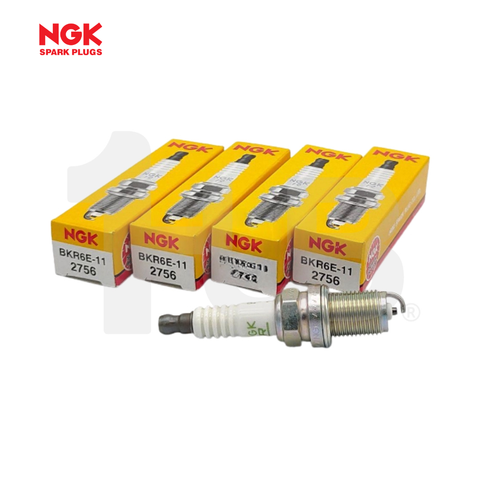 NGK SPARK PLUG HONDA / CHEVY / DAIHATSU CIVIC 1500 , 1600 (ALL) 1992-05 / CITY , JAZZ i-DSI 1997-08 / OPTRA , AVEO 1.5 2004-09 / FEROZA (W/RESISTOR) 1990-96 BKR6E-11 ( 1 BOX - 4 PCS )