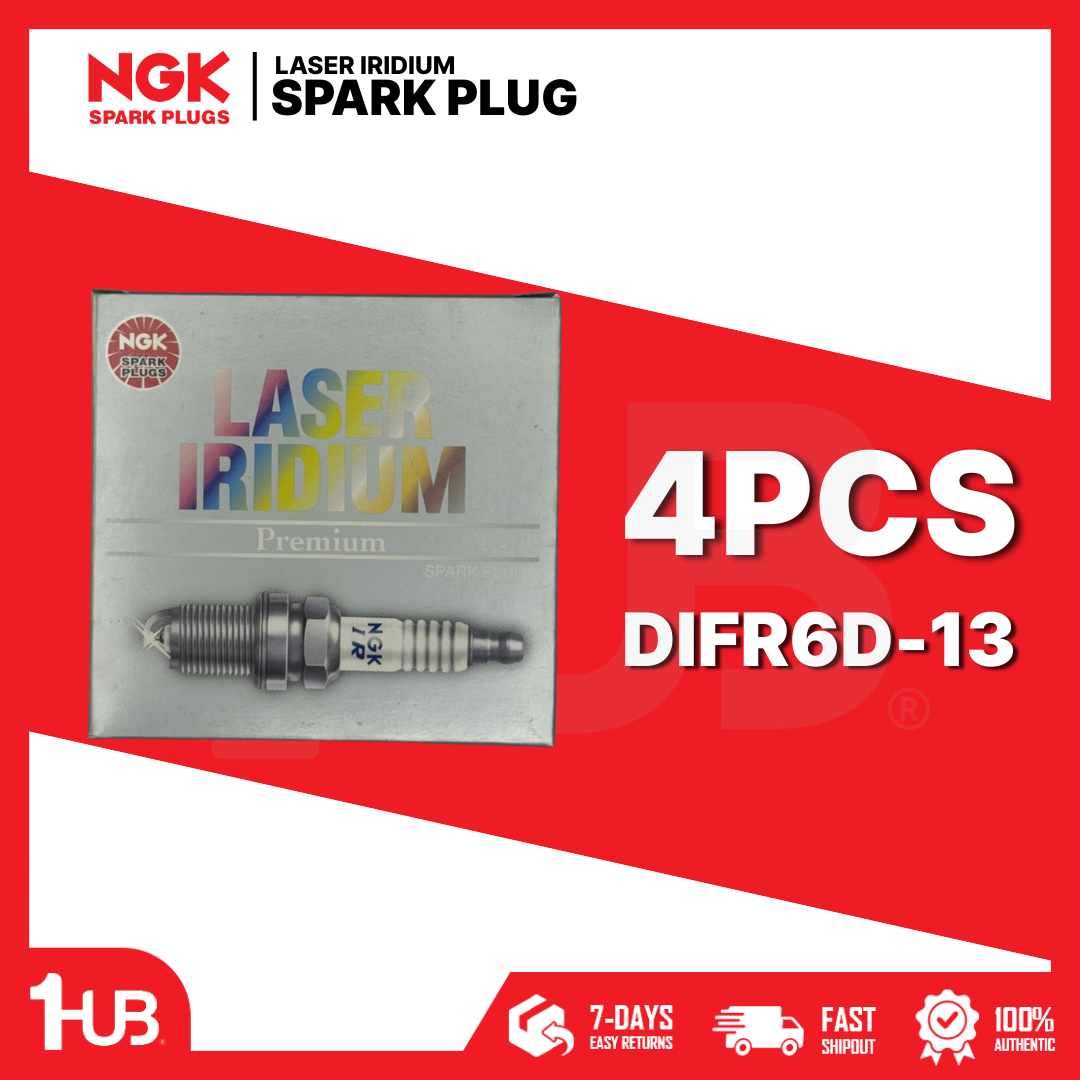 NGK SPARK PLUG HONDA CITY , JAZZ , MOBILIO , BR-V 2015-19 DIFR6D-13 ( 1 BOX - 4 PCS )
