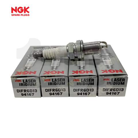 NGK SPARK PLUG HONDA CITY , JAZZ , MOBILIO , BR-V 2015-19 DIFR6D-13 ( 1 BOX - 4 PCS )