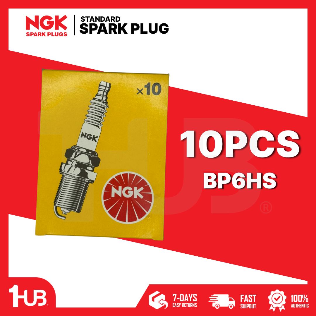 NGK SPARK PLUG RANGE ROVER , BEETLE CLASSIC , EZ-GO CART 2-STROKE BP6HS ( 1 BOX - 10 PCS )