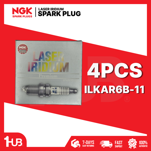 NGK SPARK PLUG TOYOTA VIOS 1.3 , 1.5 Dual VVTi 2016-22 / AVANZA , RAIZE , RUSH Dual VVTi 2016-22 ILKAR6B-11 ( 1 BOX - 4 PCS )
