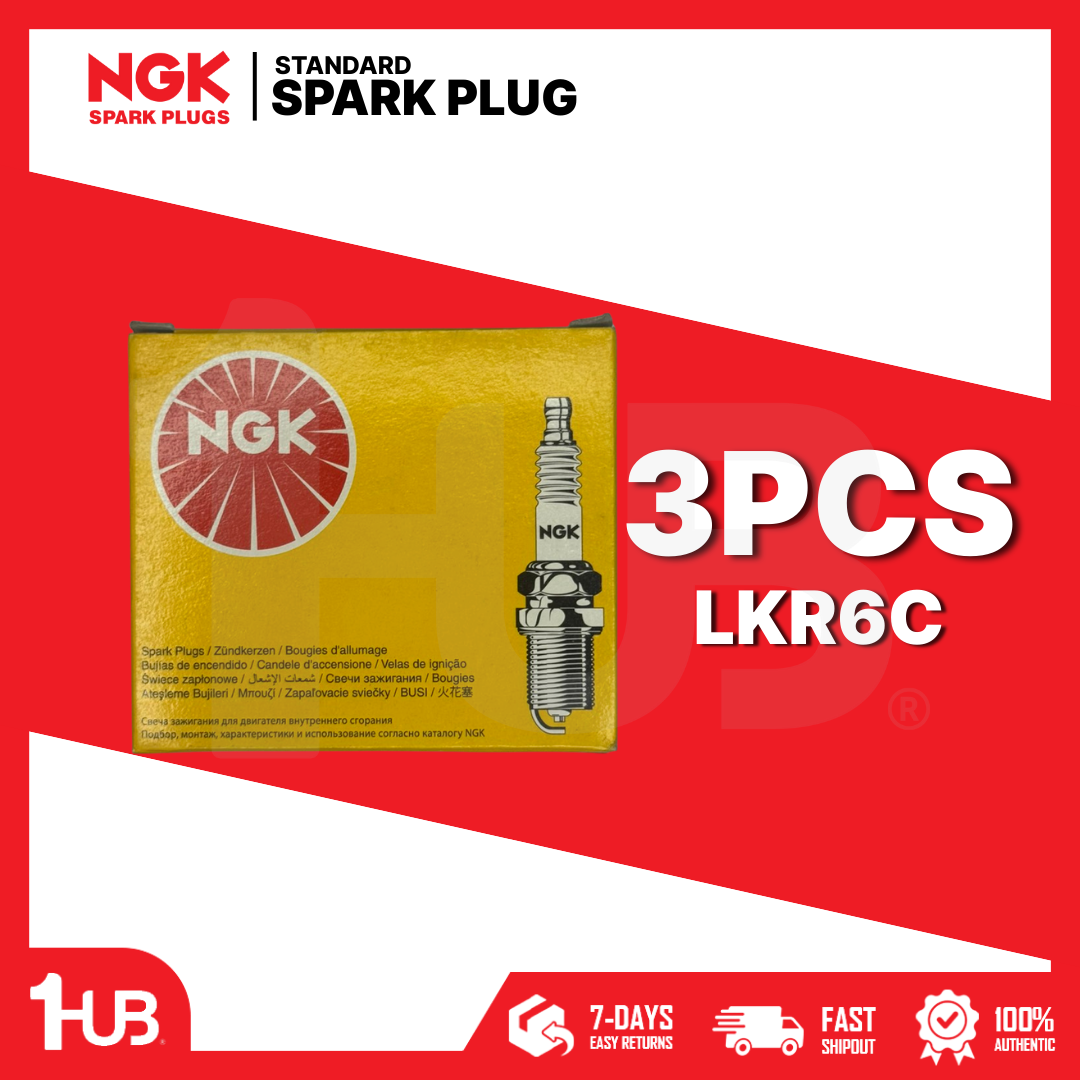 NGK SPARK PLUG TOYOTA WIGO 1.0 "14-UP LKR6C ( 1 BOX - 3 PCS )