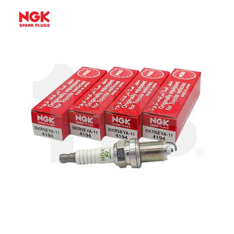 NGK SPARK PLUG 90919-01164 TOYOTA COROLLA 1600 (4A-FE) 1993-97 / ECHO , ALTIS , PRADO 2700 2001-05 / YARIS , RAV-4 1.8 2003-11 / VIOS 1.3 , 1.5 2003-14 / COROLLA ALTIS 1.6 , 1.8 2002-09 BKR5EYA-11 ( 1 BOX - 4 PCS )