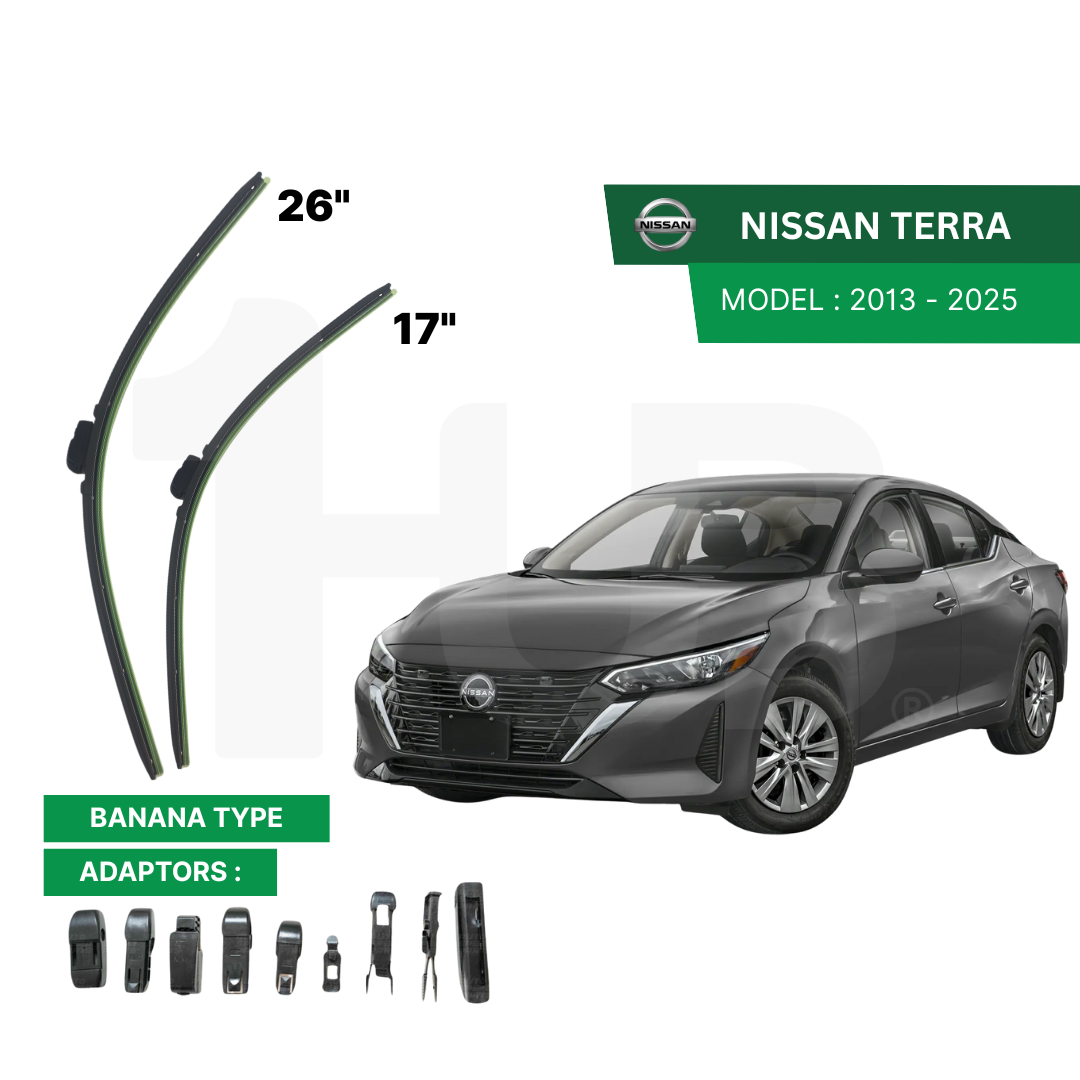 SCHAEFFLER ULTRA PREMIUM WIPER BLADE FOR NISSAN SENTRA 2013 - 2019, 2020 - 2025 MODEL U-HOOK / MULTI-ADAPTOR BANANA TYPE