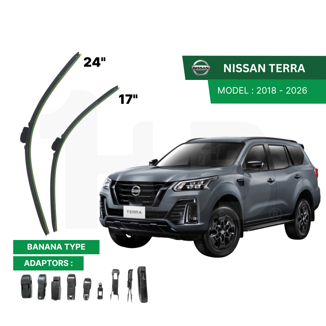 SCHAEFFLER ULTRA PREMIUM WIPER BLADE FOR NISSAN TERRA 2018 - 2026 MODEL U-HOOK / MULTI-ADAPTOR BANANA TYPE