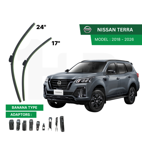 SCHAEFFLER ULTRA PREMIUM WIPER BLADE FOR NISSAN TERRA 2018 - 2026 MODEL U-HOOK / MULTI-ADAPTOR BANANA TYPE