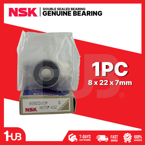 NSK BEARING 608-2RS / DDUCM 8x22x7mm ( 1 PC )