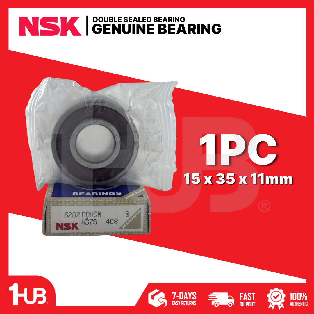 NSK BEARING 6202-2RS 15x35x11mm ( 1 PC )
