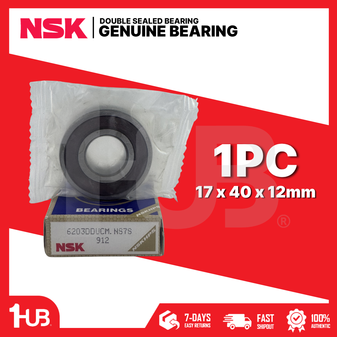 NSK BEARING 6203-2RS 17x40x12mm ( 1 PC )