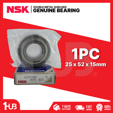 NSK BEARING 6205ZZ 25x52x15mm ( 1 PC )