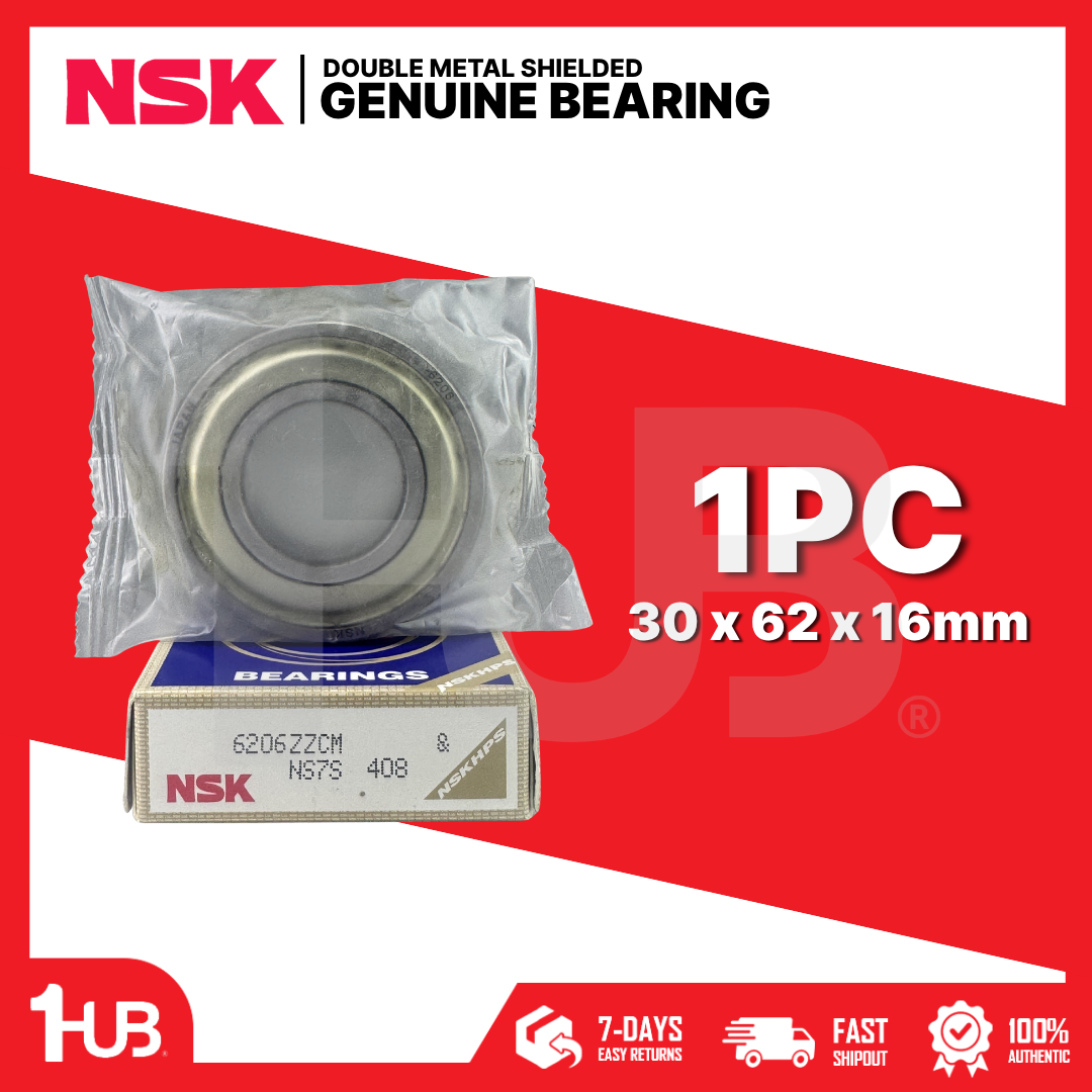 NSK BEARING 6206ZZ 30x62x16mm ( 1 PC )