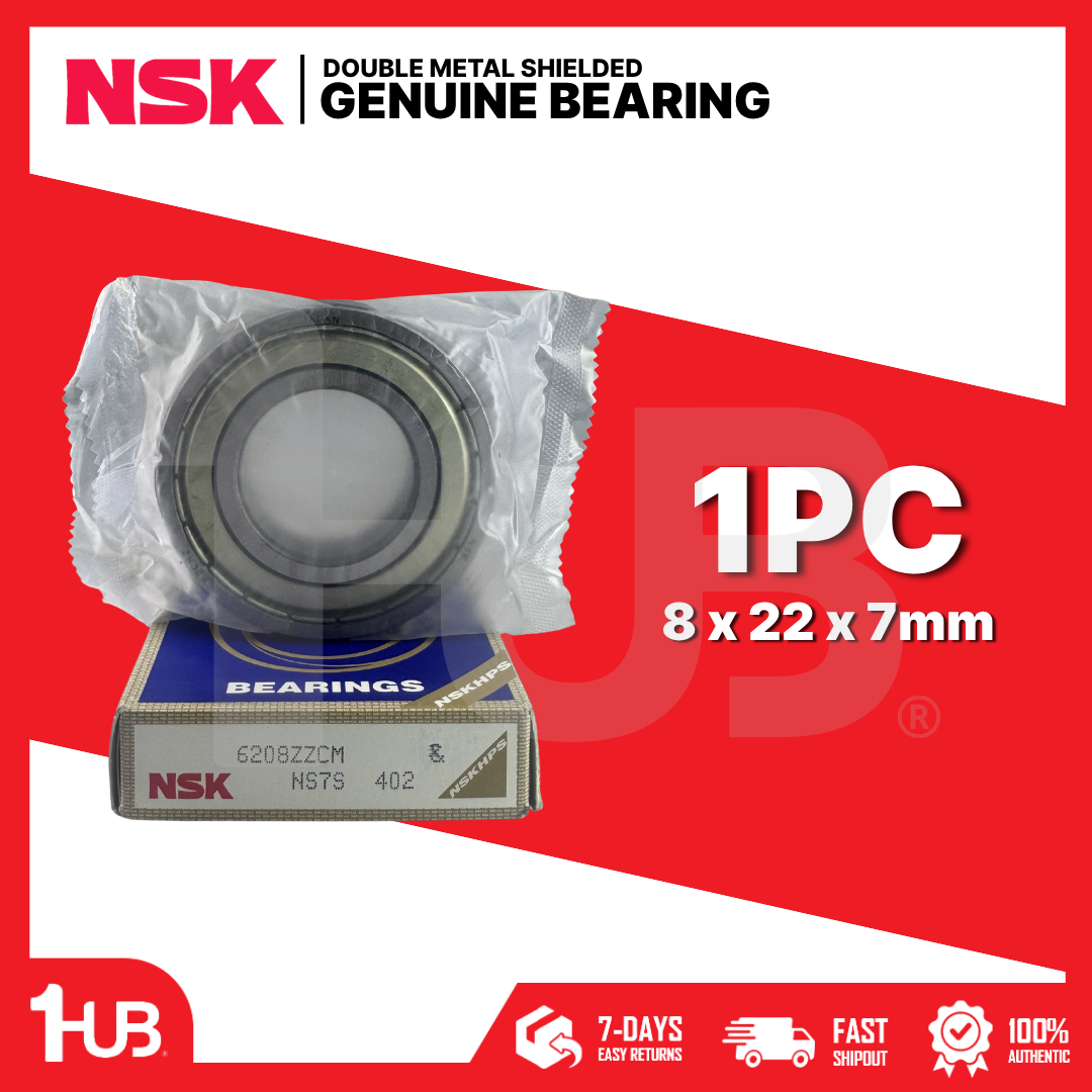 NSK BEARING 6208ZZ 8x22x7mm ( 1 PC )