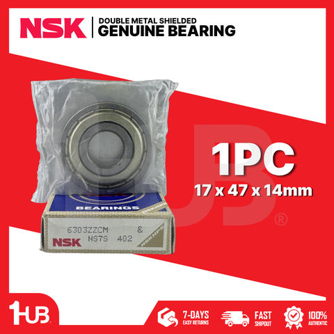 NSK BEARING 6303ZZCM 17x47x14mm ( 1 PC )