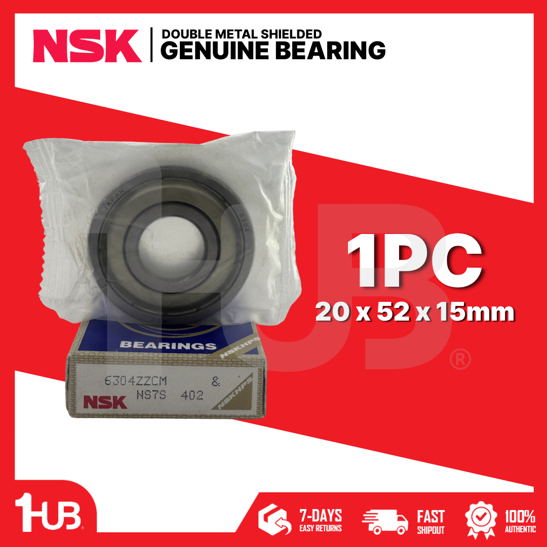 NSK BEARING 6304ZZCM 20x52x15mm ( 1 PC )