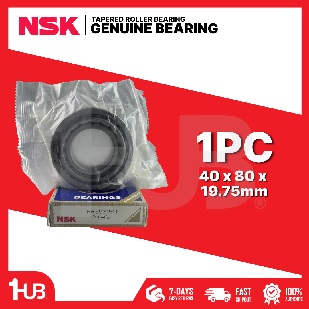 NSK BEARING HR30208J 40x80x19.75mm ( 1 PC )