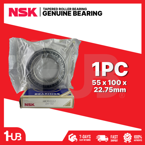 NSK BEARING HR30211J 55x100x22.75mm ( 1 PC )