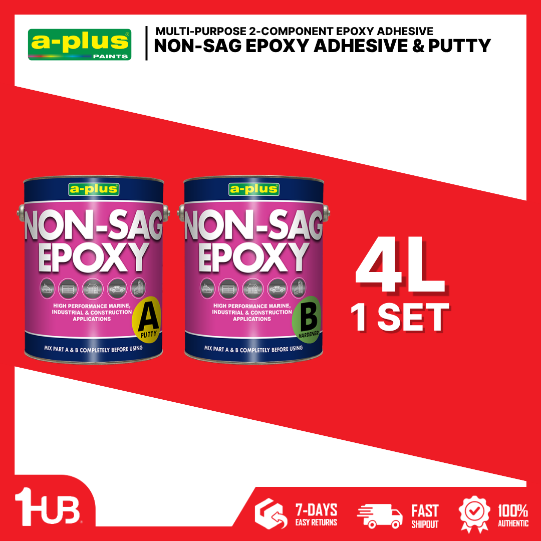 A-Plus® Non-Sag Epoxy Adhesive & Putty (4L)| 9850 | Vertical & Structural Repair Epoxy