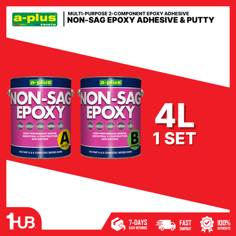 A-Plus® Non-Sag Epoxy Adhesive & Putty (4L)| 9850 | Vertical & Structural Repair Epoxy