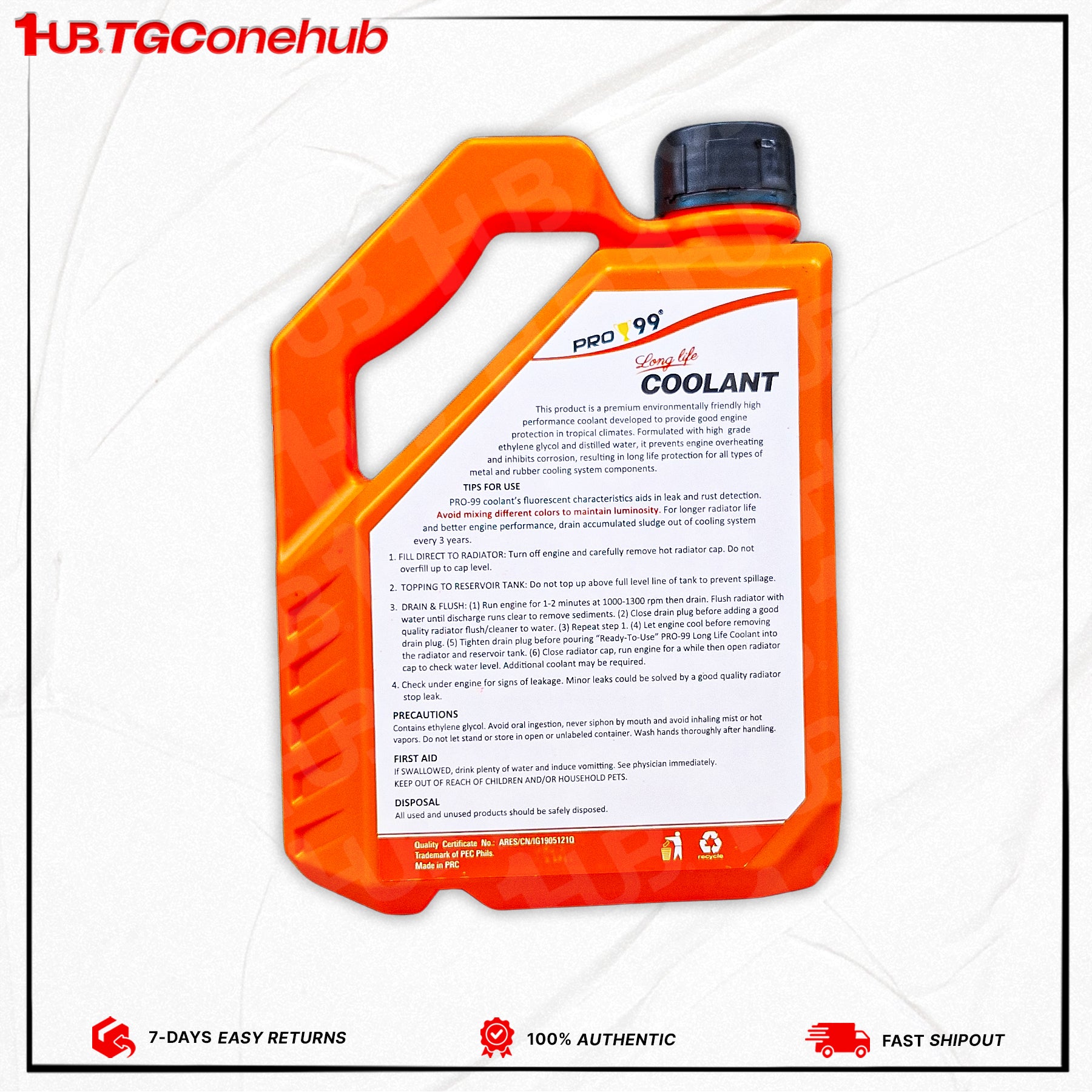 Pro 99 Coolant Orange 2L PRC-4039-2L