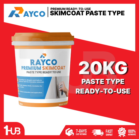 RAYCO PREMIUM SKIMCOAT PASTE TYPE READY TO USE ( 20KG )