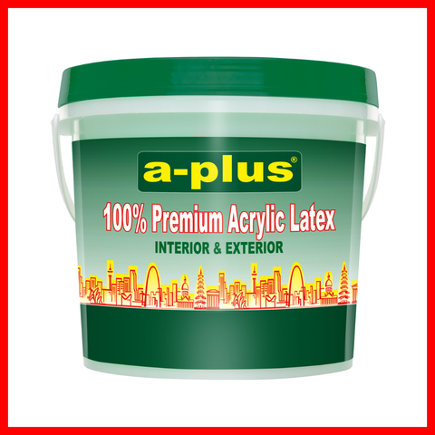 A-PLUS 100% PREMIUM ACRYLIC LATEX INTERIOR & EXTERIOR PAINTS 4L