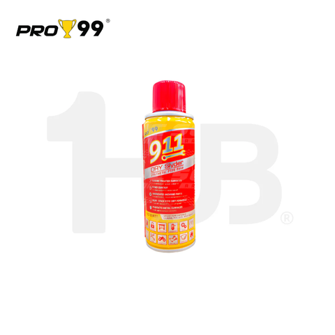 PRO99 911 DRY SLYDER WHITE DRY PTFE LUBRICANT FOR CAR AND MOTORCYCLE MC