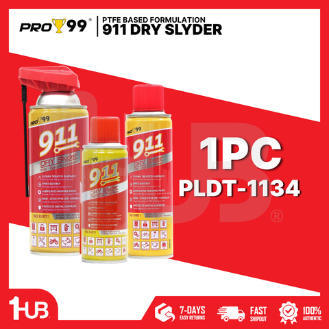 PRO99 911 DRY SLYDER WHITE DRY PTFE LUBRICANT FOR CAR AND MOTORCYCLE MC