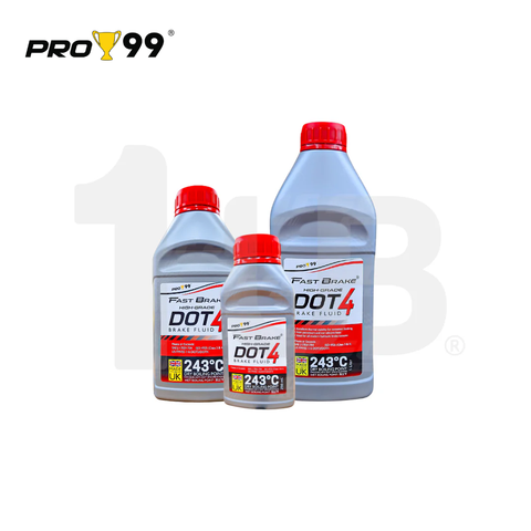 PRO99 BRAKE FLUID FASTBRAKE HIGH GRADE DOT 4 FOR CAR AND MOTORCYCLE