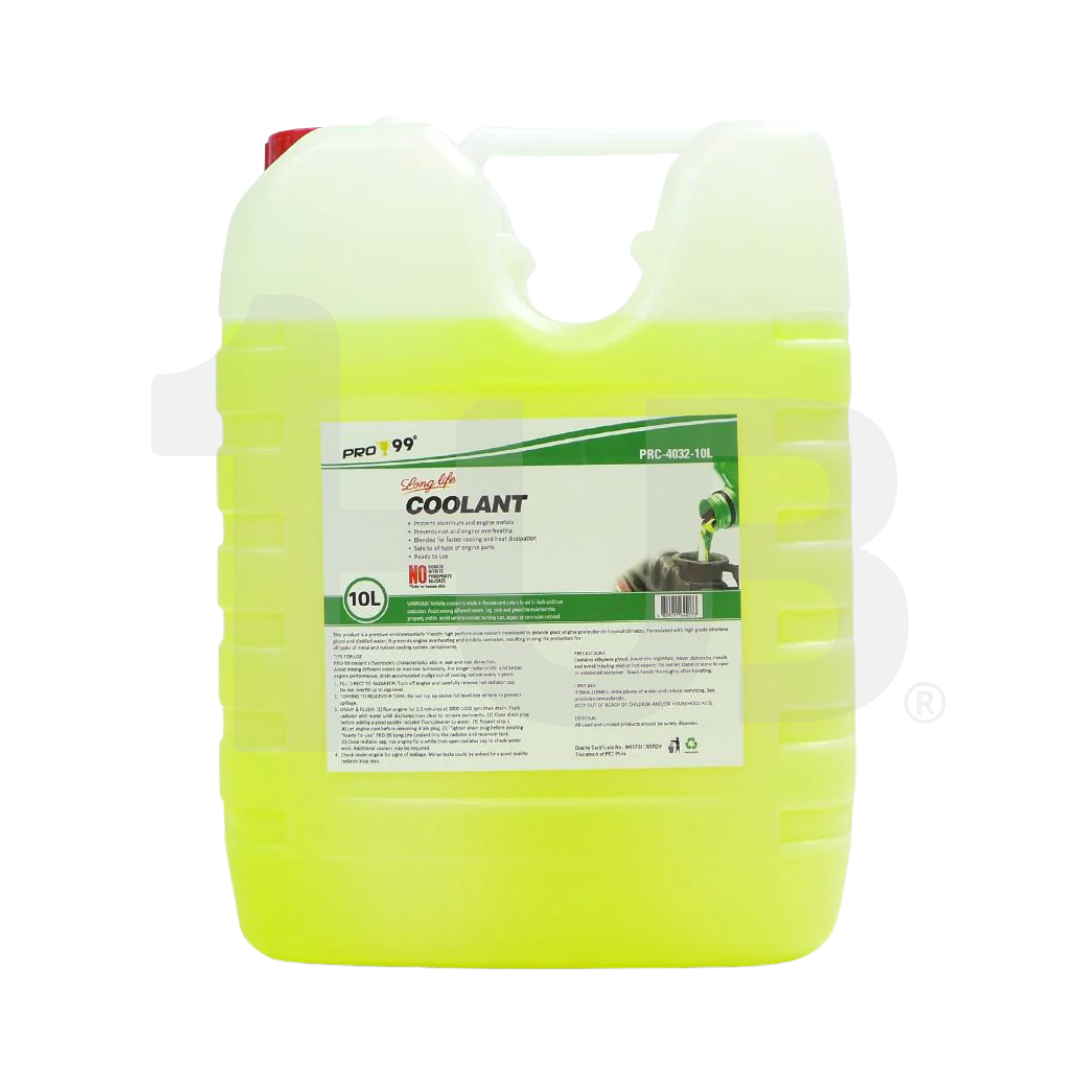 PRO99 Long Life Coolant 10 Liters | High-Performance Engine Radiator Coolant | Anti-Overheat Protection