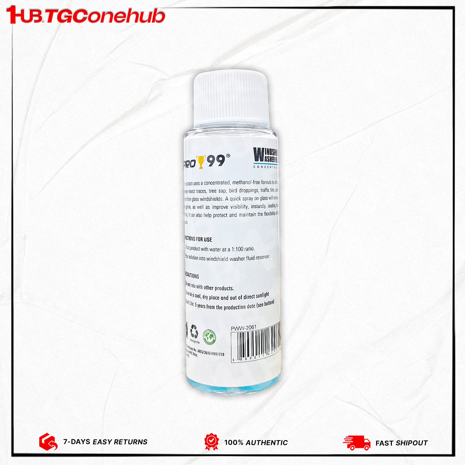 Pro 99 Windshield Washer 60ml PWW-2061