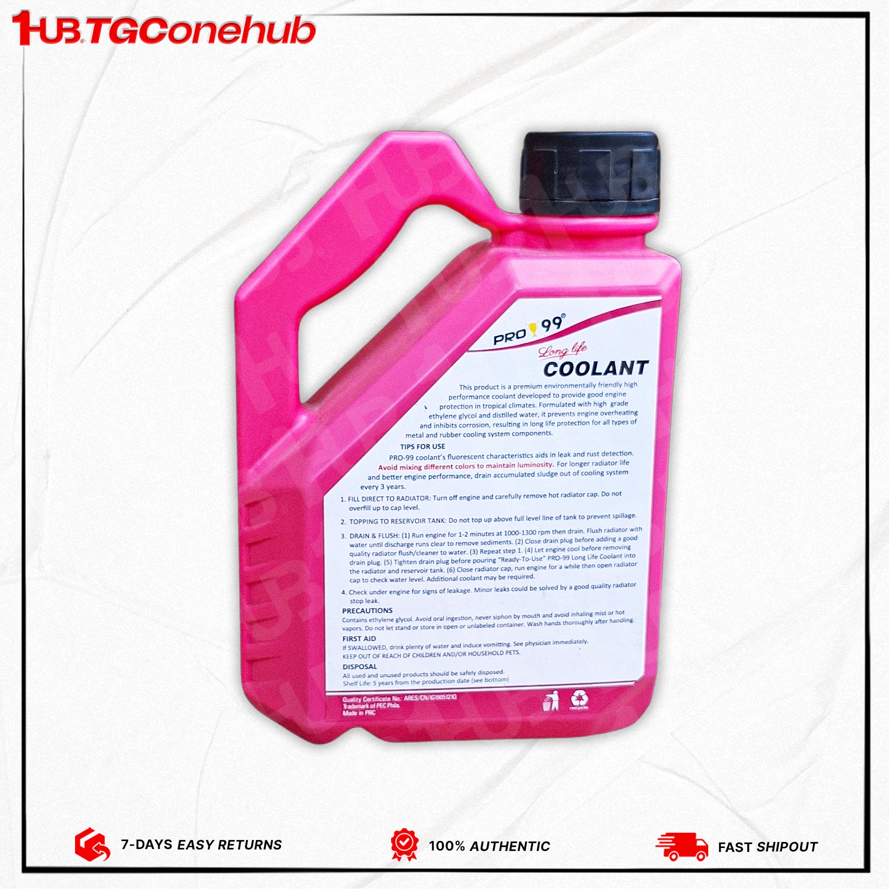 Pro 99 Coolant Pink 1L PRC-4041-1L