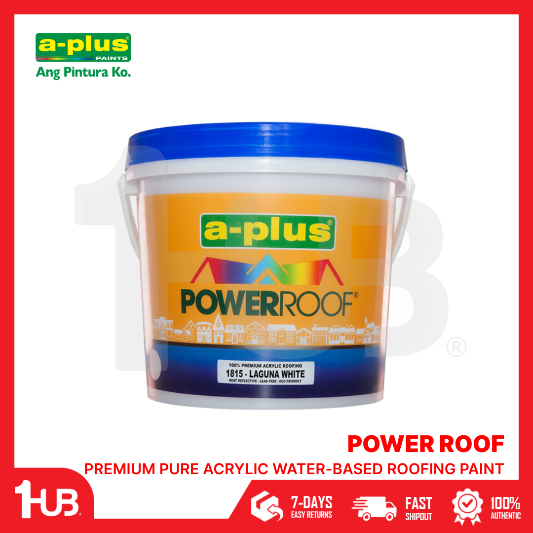 A-Plus PowerRoof® Acrylic Roofing Paint (4L) | Durable, Weather-Resistant Roof Coating