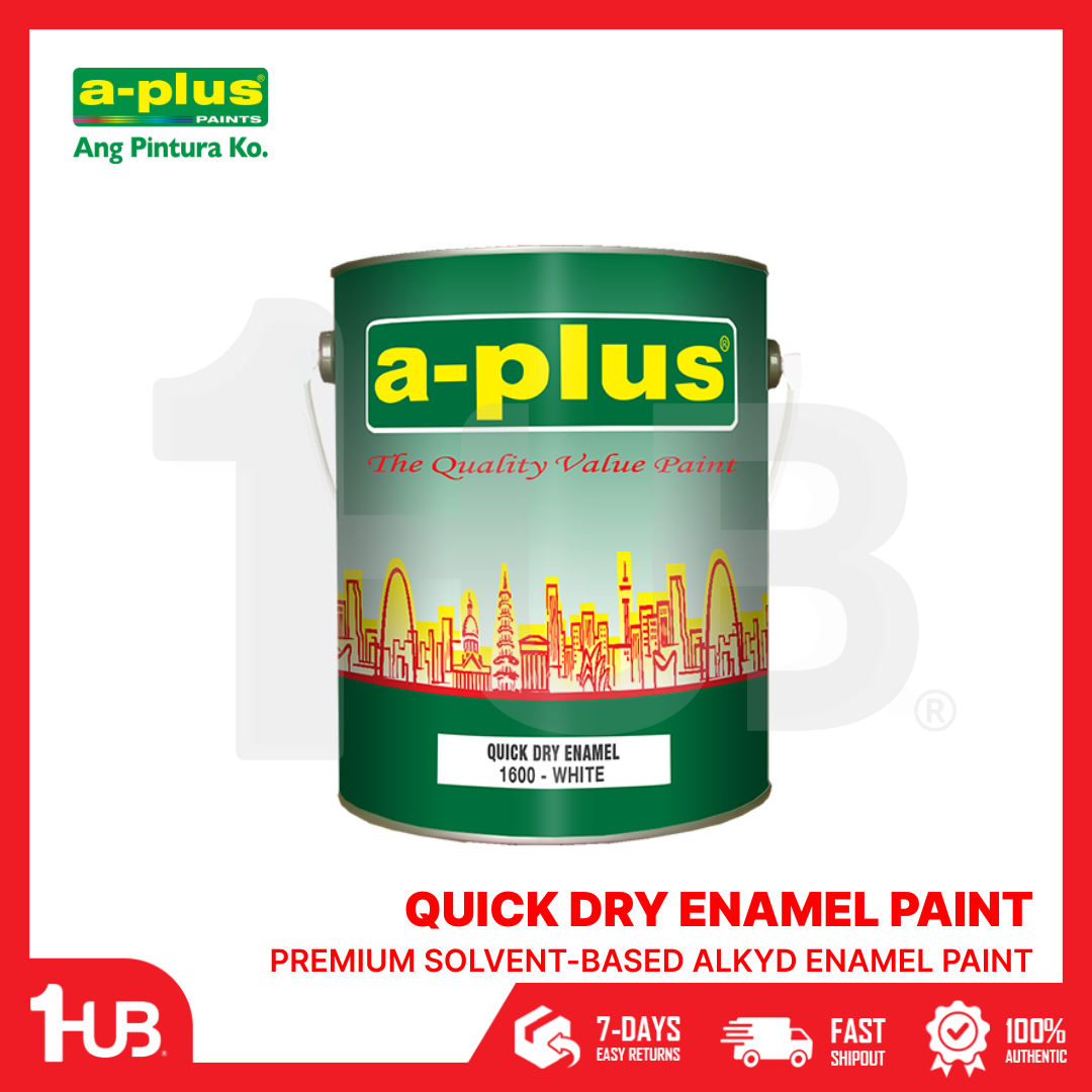 A-Plus® Quick Drying Enamel Paint Colors (4L) | High-Gloss Fast-Dry Finish