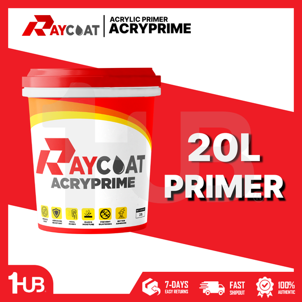 RAYCOAT ACRYPRIME ACRYLIC PRIMER FOR CONCRETE FLOORS – SEALS PORES, ENHANCES BONDING FOR WATERPROOFING SYSTEMS ( 20L )