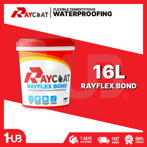 RAYCOAT RAYFLEX BOND CEMENTITIOUS WATERPROOFING COATING – FLEXIBLE CRACK PROTECTION FOR CONCRETE SURFACES ( 16L )